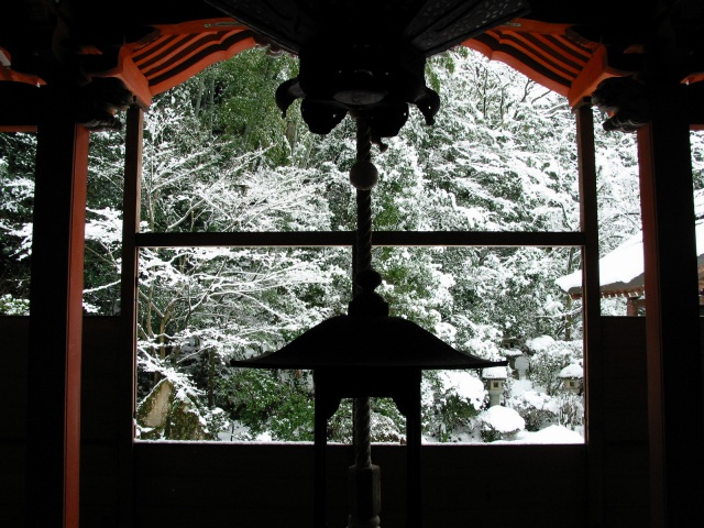 薬王院温泉寺 雪景色