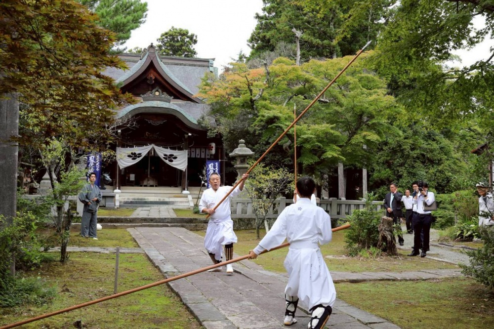 城下町 大聖寺に伝わる古武道「大聖寺藩伝 風傳流槍術」