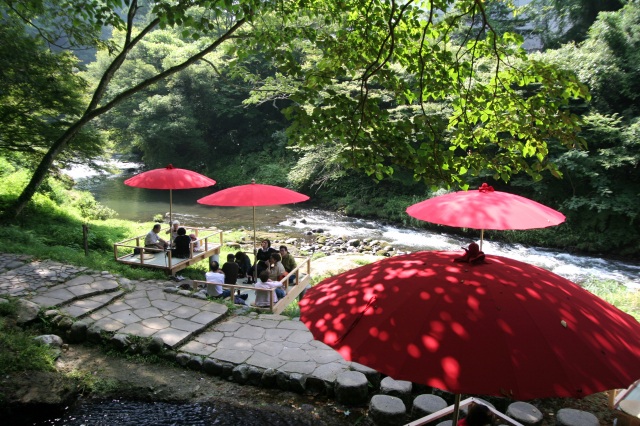山中温泉 鶴仙渓 川床