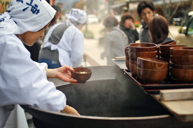山中温泉かに汁大鍋